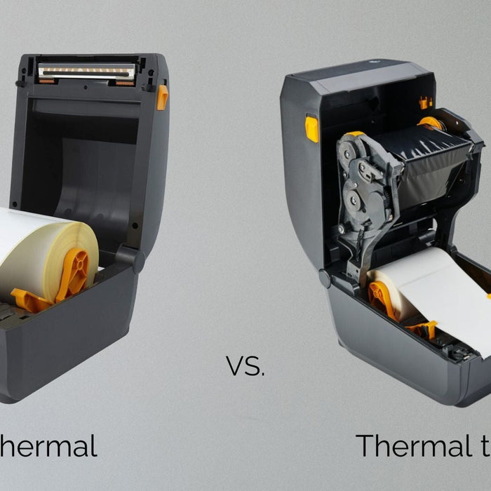 Differences between thermal transfer and direct thermal label printers