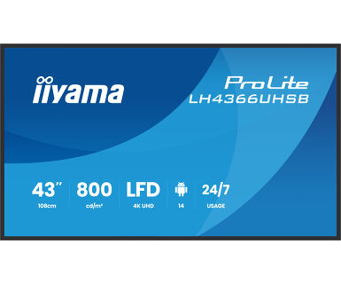 iiyama ProLite LFDs LH4366UHSB-B1AG