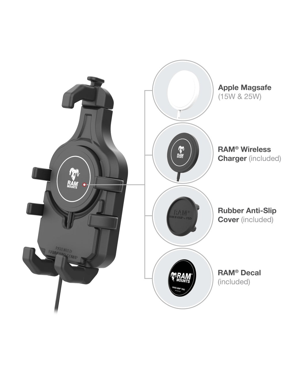 RAM Mounts Cradles RAM-HOL-PD5B-W2MU