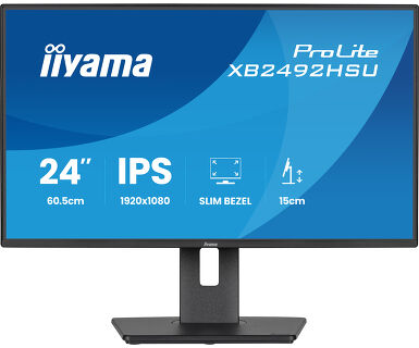 iiyama ProLite XB2492HSU-B1, Full HD, USB, kit (USB), black