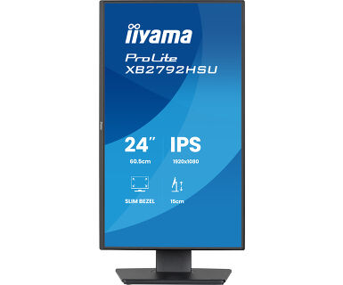 iiyama ProLite XB2492HSU-B1, Full HD, USB, kit (USB), black