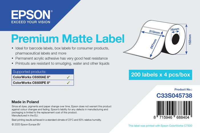 Epson label roll C33S045738