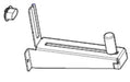Zebra 1'' Core media hanger P1058930-086