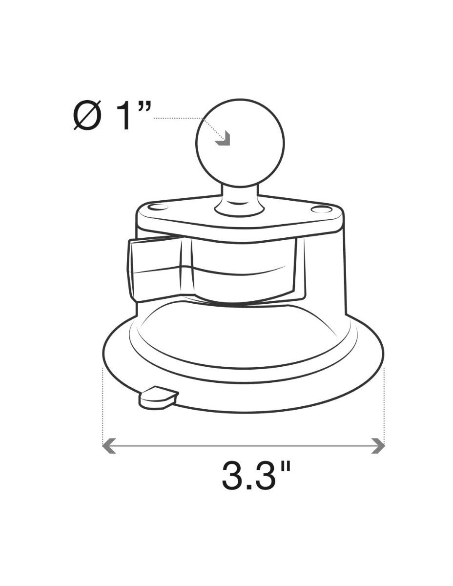 RAM Mounts Ball Bases (size: B) RAM-B-224-1U