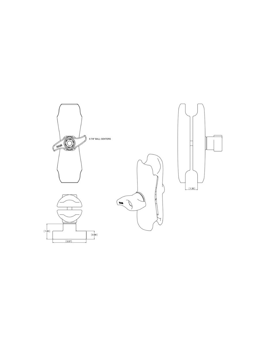 RAM Mounts Socket Arms (size: D) RAM-D-201U