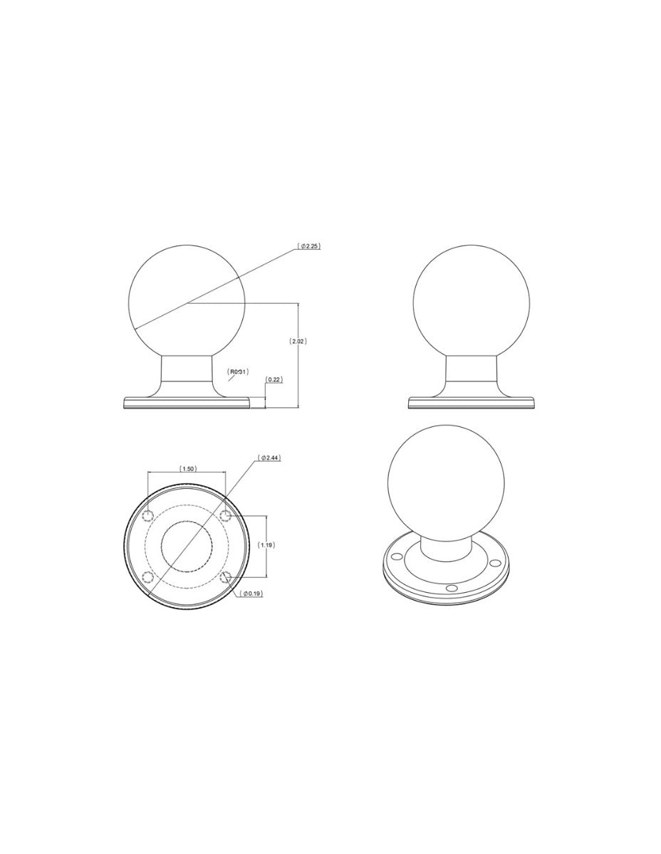 RAM Mounts base (size: D) RAM-D-254U