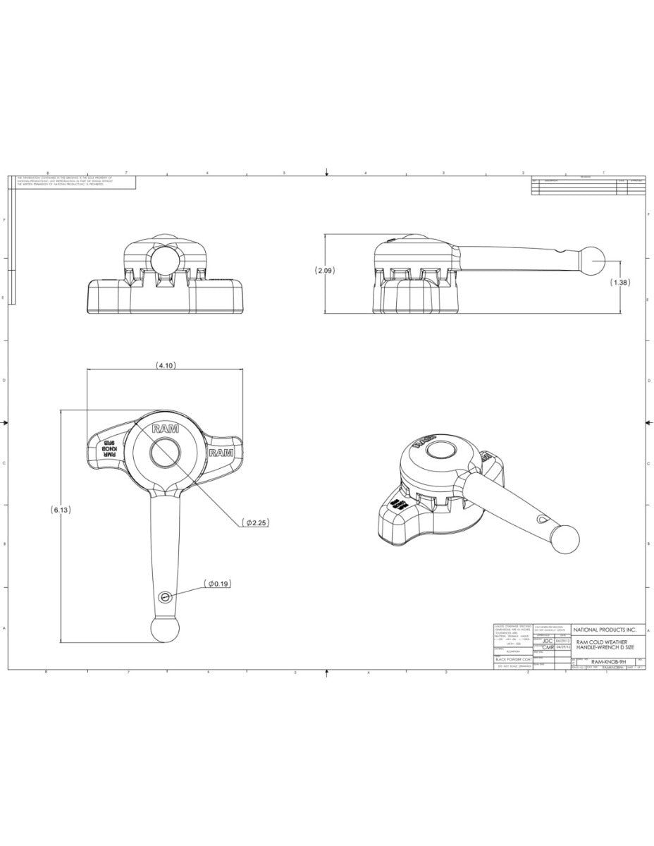 RAM Mounts RAM-KNOB9HU