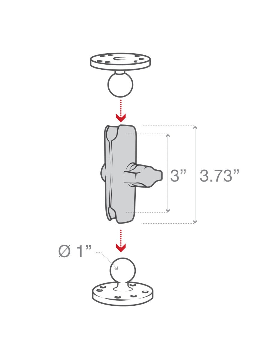 RAM Mounts Socket Arms (size: B) RAP-B-201U