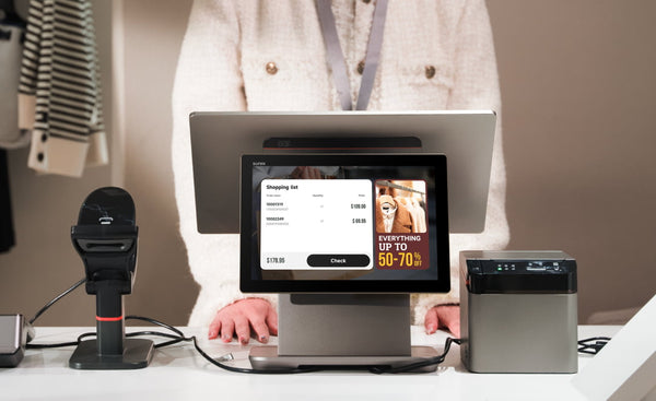 POS systems, barcode scanners, and mobile devices for retail stores